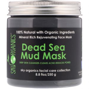 Sky Organics, Máscara de Lama do Mar Morto, 250 g (8,8 fl oz)