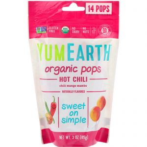YumEarth, Organic Hot Chili Pops, Chili Mango Mambo, 14 Pops, 3 oz (85 g)
