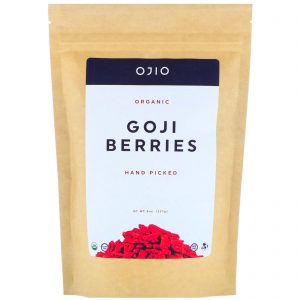 Ojio, Goji Berry Orgânico, Colhido à Mão, 227 g (8 oz)