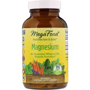 MegaFood, Magnésio, 90 Tabletes
