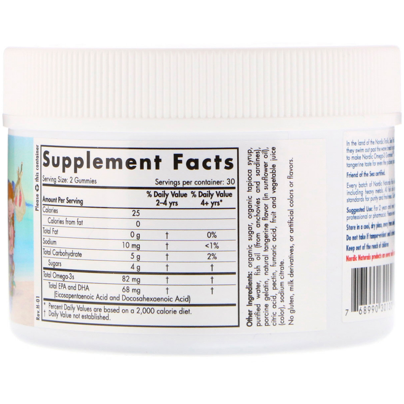 Nordic Naturals, Nordic Omega-3 Gummies, Tangerine Treats, 60 Balas de Goma - Imagem 2