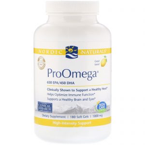 Nordic Naturals, ProOmega, Lemon, 1,000 mg, 180 Softgels