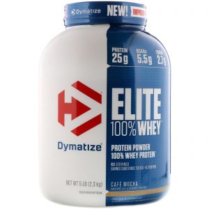Dymatize Nutrition, Elite, 100% Whey Protein, Café Moca, 2,27 Kg