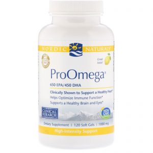 Nordic Naturals, ProOmega, Limão, 1.000 mg, 120 Cápsulas Softgel