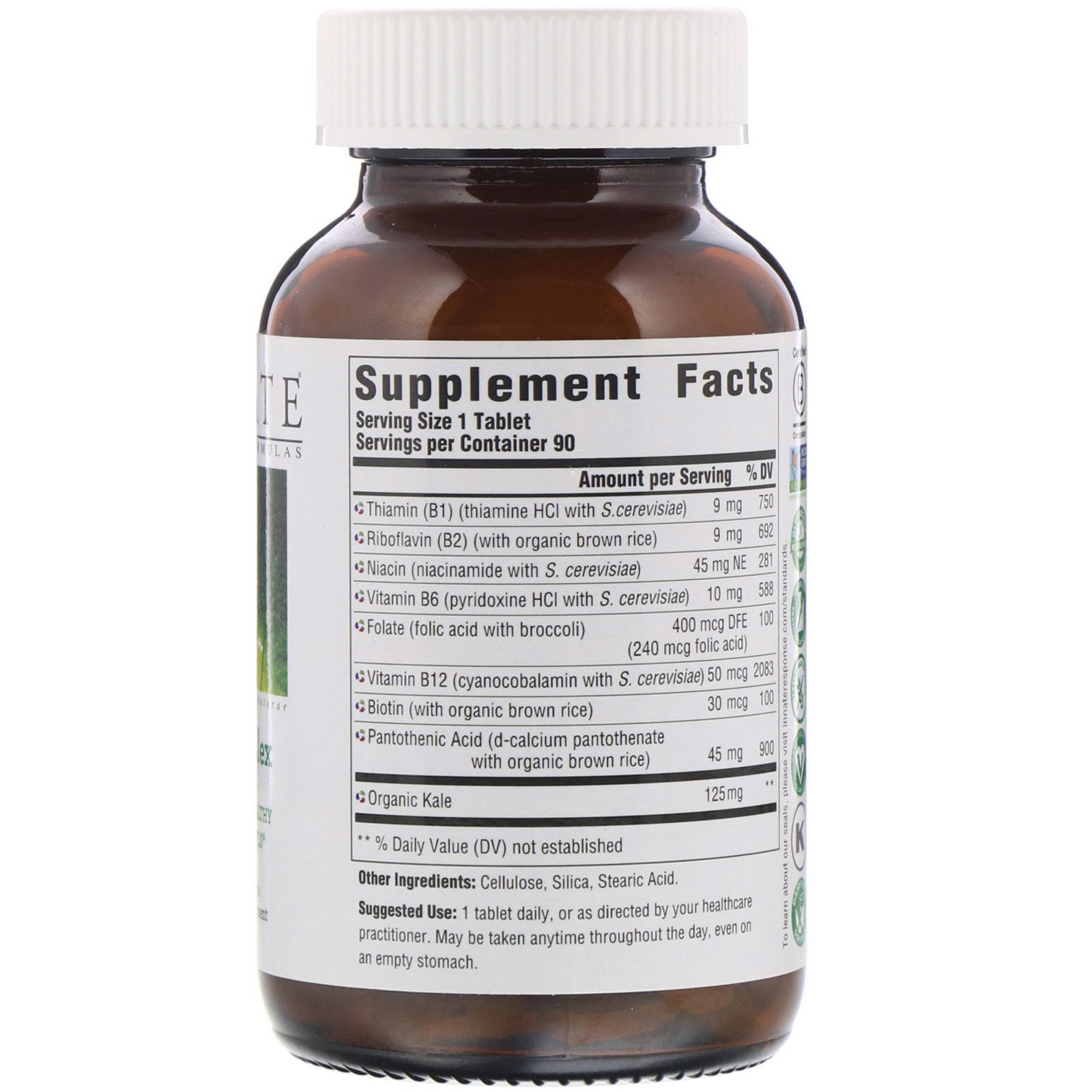 Innate Response Formulas, Complexo B, 90 Comprimidos - Imagem 2