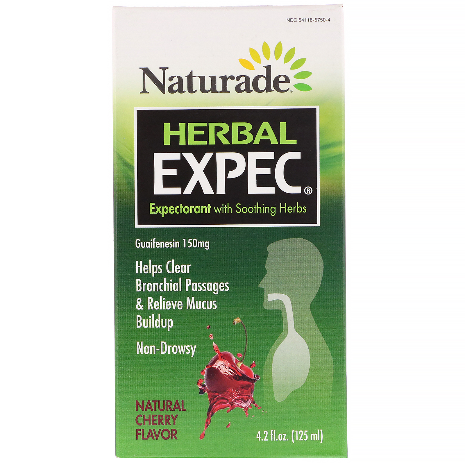 Naturade, EXPEC Herbal, Expectorante de Ervas, Sabor Natural de Cereja, 125 ml (4,2 fl oz)