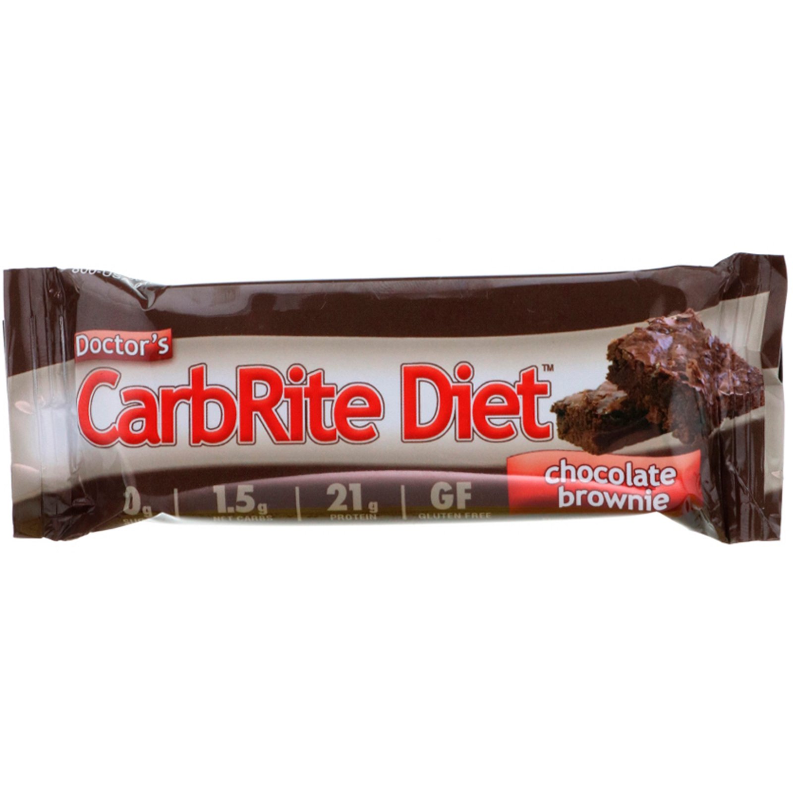Universal Nutrition, Doctor's CarbRite Diet Bars, Chocolate Brownie, 12 Bars, 2.00 oz (56.7 g) Each - Imagem 4