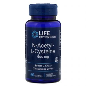 Life Extension, N-acetil-L-cisteína, 600 mg, 60 Cápsulas Vegetais