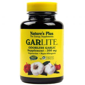 Nature's Plus, Garlite® Suplemento de Alho - 90 Cápsulas Vegetarianas