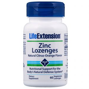 Life Extension, Drágeas de Zinco, Sabor Cítrico-Laranja Natural, 60 Drágeas Vegetarianas