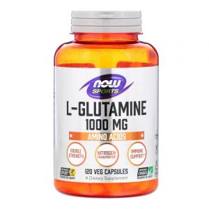 Now Foods, L-Glutamina 1000 mg - 120 Cápsulas