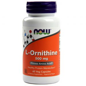 Now Foods, L-Ornitina 500 mg - 60 Cápsulas