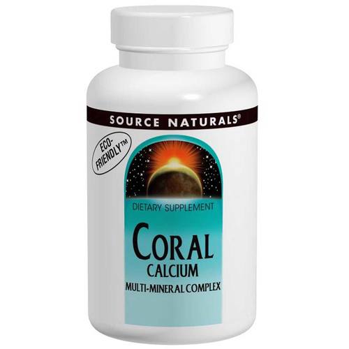 Source Naturals, Cálcio Coral Multi-Mineral - 240 Comprimidos