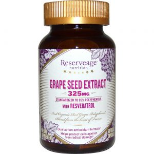 Reserveage Organics, Extrato de Semente de Uva - 60 Cápsulas Vegetarianas