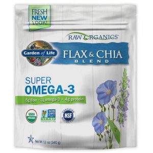 Garden of Life, Raw Organics™ Mistura de Linhaça e Chia - 340 g