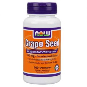 Now Foods, Semente de Uva - Proteção Antioxidantes - 100 Cápsulas Vegetarianas