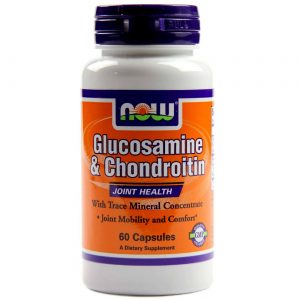 Now Foods, Glucosamina e Condroitina - 60 Cápsulas