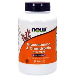 Glucosamina & Condroitina com MSM Now Foods 180 Cápsulas