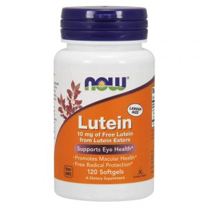 Now Foods, Luteína 10 mg Sem Ésters de Luteína - 120 Cápsulas em Gel