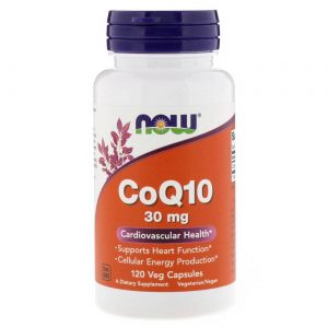 Now Foods, CoQ10 30 mg - 120 Cápsulas Vegetarianas