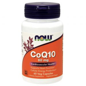 Now Foods, CoQ10 60 mg - 60 Cápsulas Vegetarianas