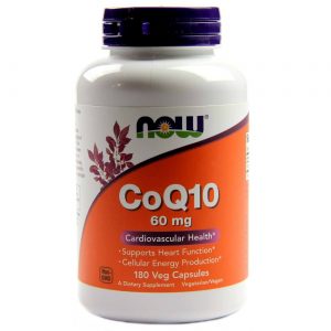 Now Foods, CoQ10 60 mg - 180 Cápsulas Vegetarianas