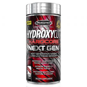 Hydroxycut Hardcore Next Gen MuscleTech 180 Cápsulas