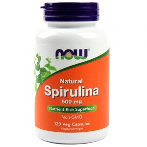 Spirulina Natural 500 mg Now Foods 120Cásulas Vegetarianas