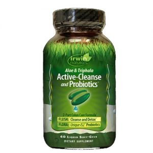 Irwin Naturals, Aloe e Triphala - Limpeza Ativa e Probióticos - 60 Cápsulas em Gel Líquida