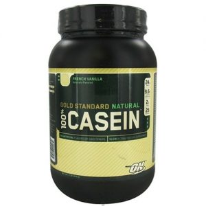 Optimum Nutrition, Caseína 100% Natural Gold Standard, Sabor Baunilha Cremosa - 907 g (2 lbs)