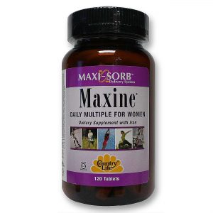 Country Life, Maxine® Mutivitamínico Diário Para Mulheres - 120 Tabletes