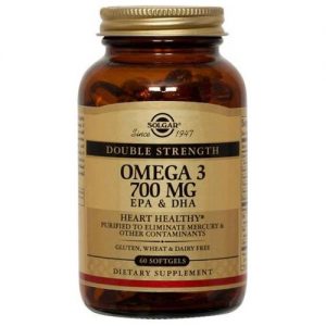 Solgar, Ômega-3 Dupla Força 700 mg - 60 Cápsulas