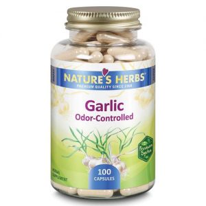 Nature's Herbs, Alho - Inodoro - 100 Cápsulas