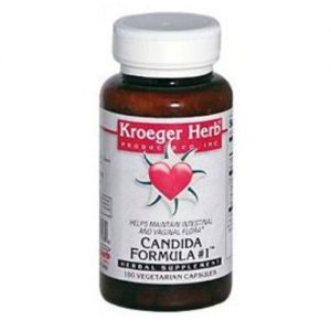 Kroeger Herb, Candida Formula # 1 - 100 Cápsulas Vegetarianas