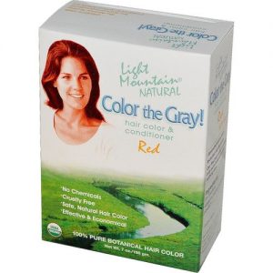 Light Mountain, Coloração e Condicionador de Cabelos - Cor Vermelha - 198g