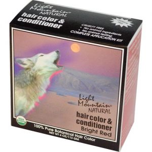 Light Mountain, Tintura Natural e Condicionador de Cabelos - Henna - 4 oz (113g)