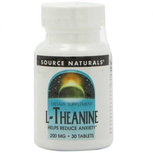 Source Naturals, L-Teanina 200 mg - 30 Tabletes