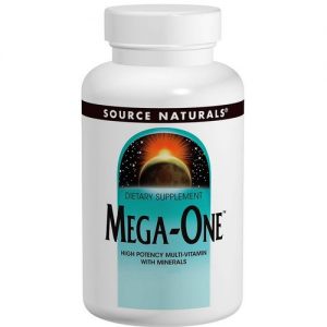 Source Naturals, Multivitamínico Mega-One™ - 180 Tabletes