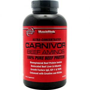MuscleMeds, Carnivor- Aminoácidos de Carne - 300 Comprimidos