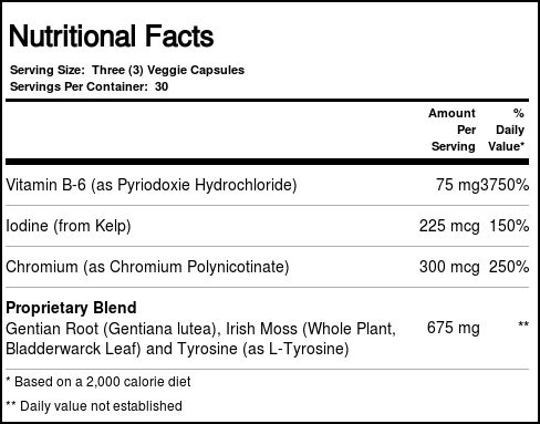 Myotropic Innovations Thyro Kinetix - 90 Cápsulas Vegetarianas - Imagem 3