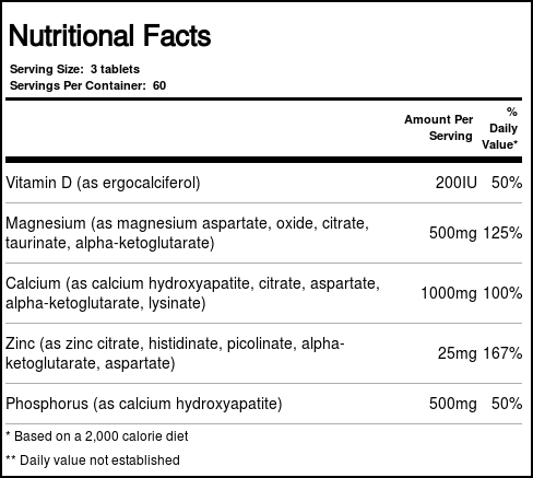 Country Life, Target-Mins® Cal-Mag-Zinc com Vitamina D - 180 Comprimidos - Imagem 3