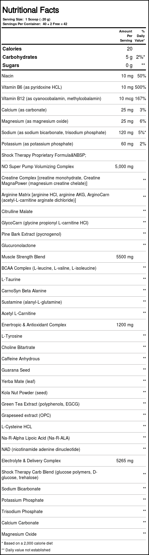 Universal Nutrition Shock Therapy - 840 g - Imagem 5