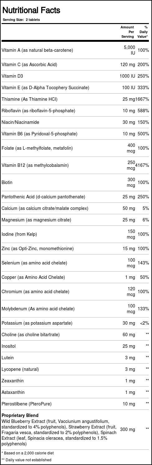 Douglas Labs Klean MultiVitamina - 60 Tabletes - Imagem 2