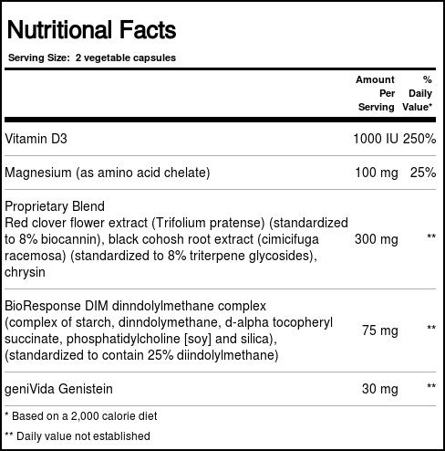 Douglas Labs Ultra Menoease com BioResponse DIM - 60 Cápsulas Vegetarianas - Imagem 2