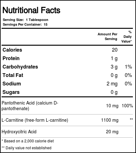 Bluebonnet Nutrition Liquid L-Carnitina, Baunilha - 1,100 mg - 8 fl oz - Imagem 2
