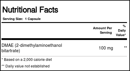 Bluebonnet Nutrition DMAE - 100 mg - 50 Cápsulas Vegetarianasule - Imagem 4