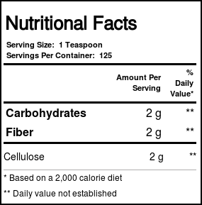 Nutricology, Fibra Nutricional de Celulose em Pó - 250 g - Imagem 3