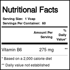 Nutricology, Piridoxina B-6 - 60 Cápsulas - Imagem 4