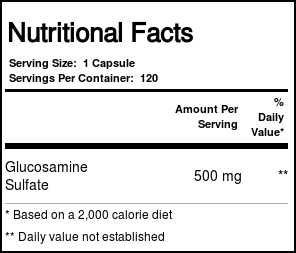 Solaray Sulfato de glucosamina 500 mg 120 Cápsulas - Imagem 4