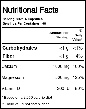 Solaray, Cal-Mag Citrato com vitamina D - 360 Cápsulas Vegetarianas - Imagem 5